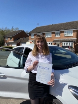 The first day of driving test´s after Lockdown and Laura has passed her test with 2 minor marks. No lessons for 4 months and yet you have produced a superb safe drive. So very pleased for you Laura. Congratulations.