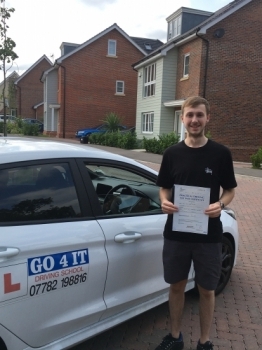 1st Time driving Test pass. Well done Jay. Enjoy and keep safe...