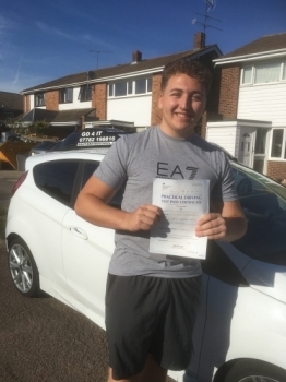 Brilliant drive Matt. 1st time pass and fully deserved. This completes the Choules family driving lessons with all 3 brothers and sister passing 1st time.
Congratulations must go to Alex, David and Anna as well. ...